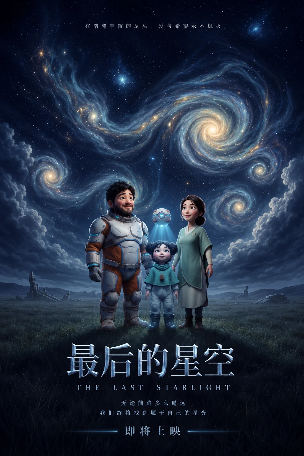 《最后的星空》科幻短片海报