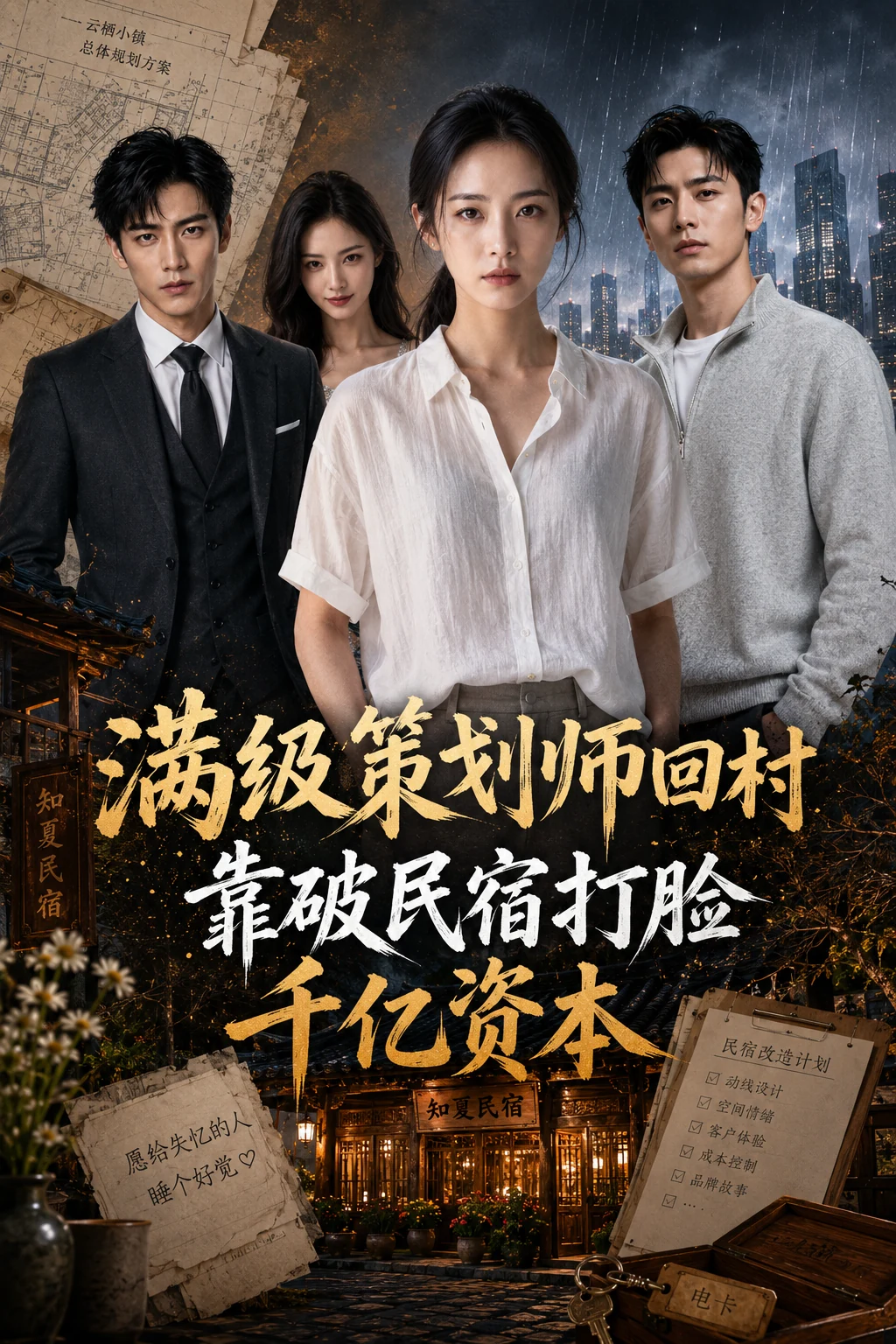 《满级策划师回村》短剧海报
